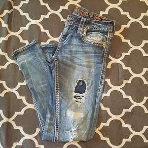 Rock Revival Distressed Skinny Jean